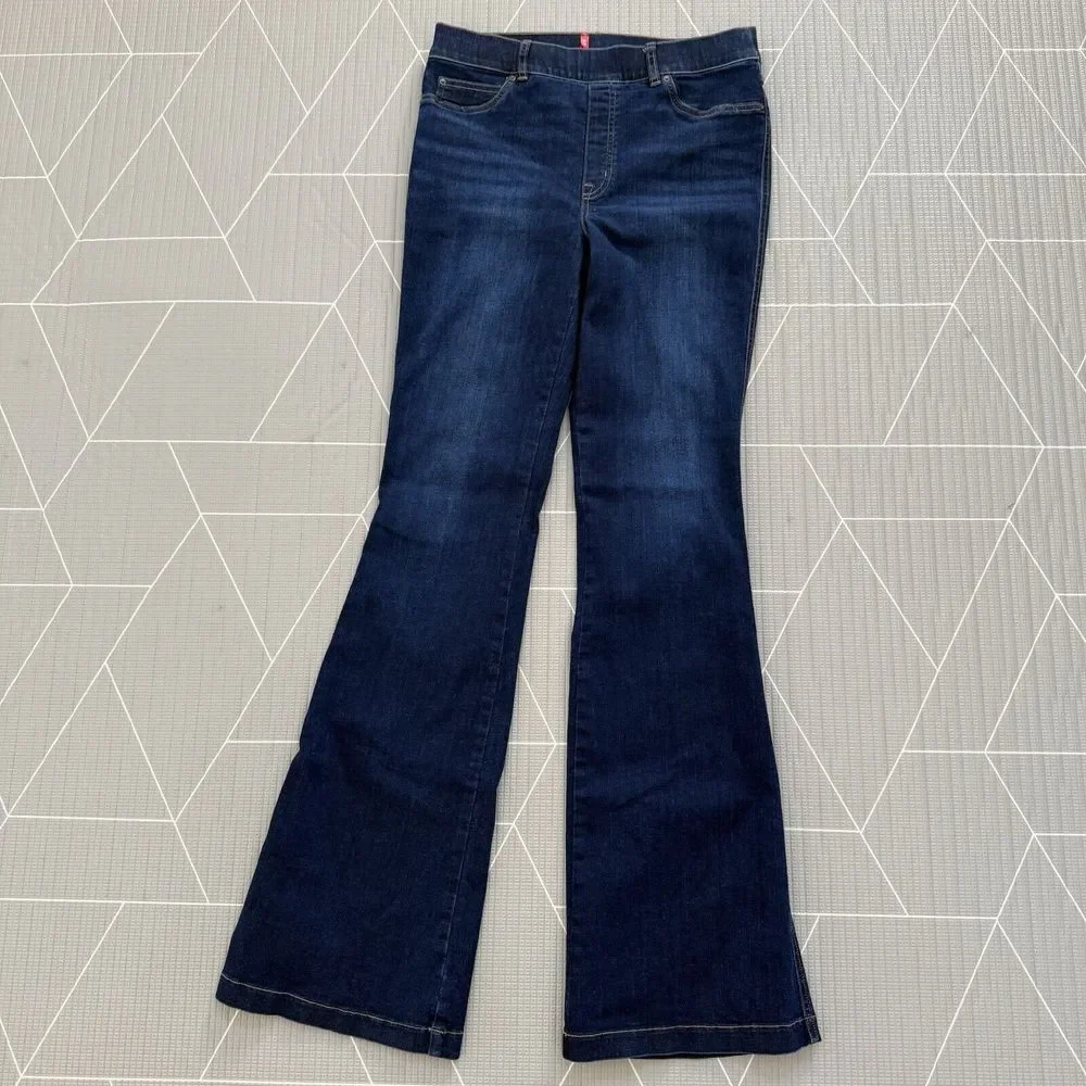 SPANX Dark Blue Boot Cut Jeans - Picture 2 of 10